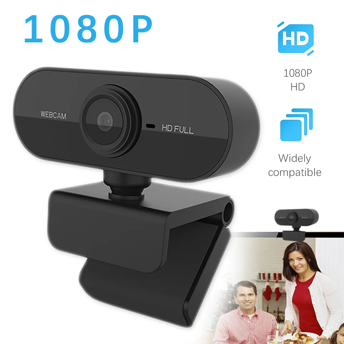 

USB Plug Web Cam Web Camera 1080P Full HD With Microphone Webcam For PC Computer Mac Laptop Desktop YouTube Skype Mini Camera