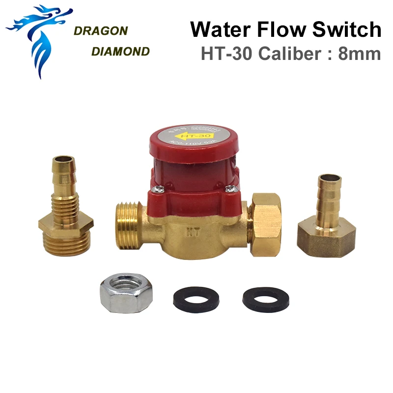 Дракон Алмазный переключатель потока воды сенсор HT 30 защита для CO2 лазерной