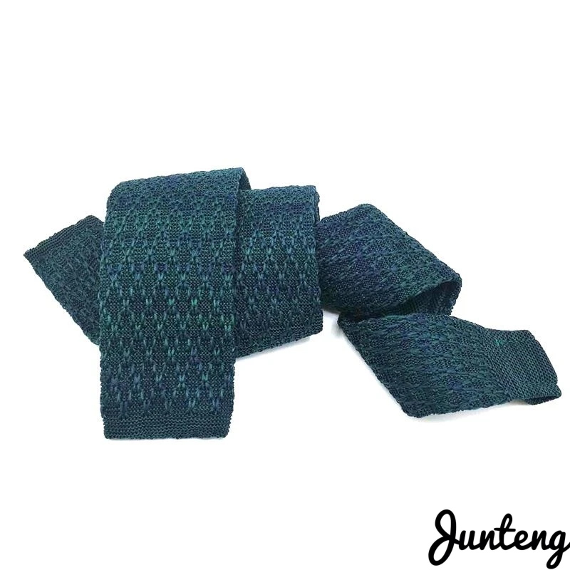 Модный мужской вязаный галстук разноцветные узкие тонкие тканые простые