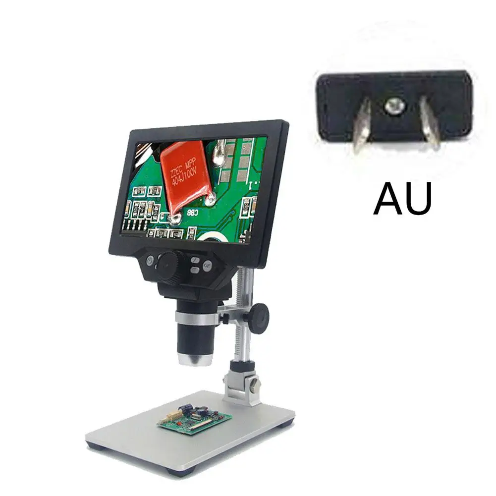 1200X цифровой микроскоп 12MP электронный видео микроскопы 7 дюймов HD lcd пайка телефон Ремонт лупа с металлической подставкой#35