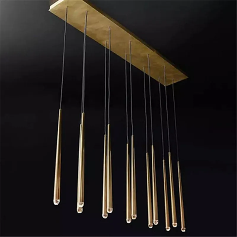 Американское роскошное Медь провод для люстры подвесные RH Лофт светодиодный