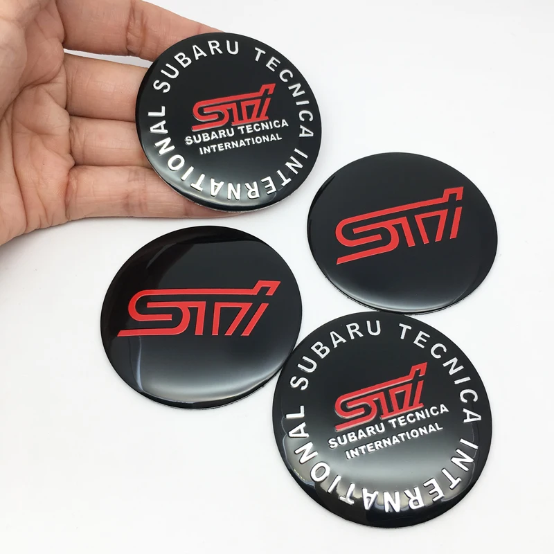 Автостайлинг 4 шт. 56 мм наклейка с логотипом наклейки для SUBARU LEGACY Forester Outback Rally WRX WRC