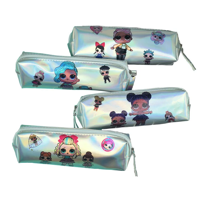 

LOL Surprise anime figure doll Pencil toy Cases Stationery Box Character Bag animes Figures Toys for girl Christmas Gifts