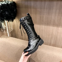 new heavy soled locomotives autumn 2021 martin boots womens british knee length knight boots high tube