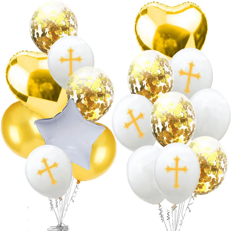 Украшение для Святого Причастия шар Пасхальный крест пасхальные воздушные шары