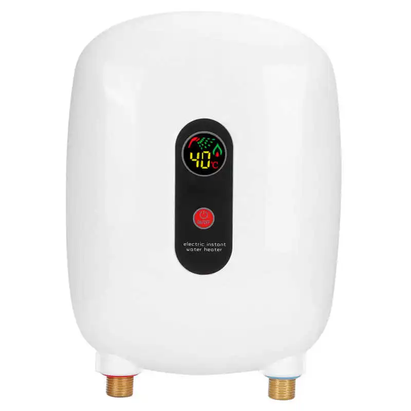3500W Water Heater Tankless Instant Water Heater Home Bathroom Kitchen 3 Second Fast Heating Shower Water Heated