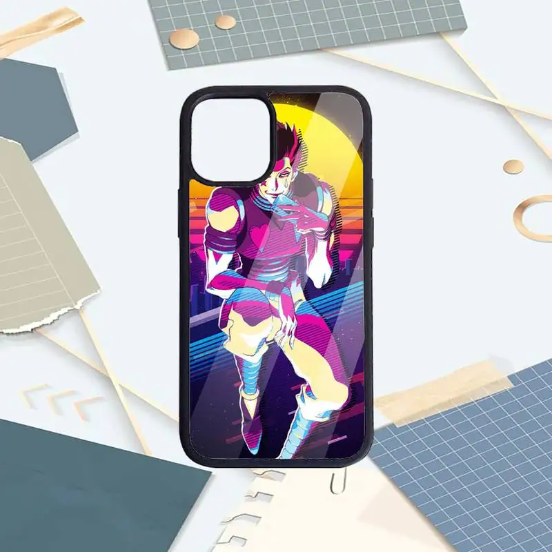 

Hunter X Hunter Anime Hisoka Phone Case PC for iPhone 11 12 pro XS MAX 8 7 6 6S Plus X 5S SE 2020 XR Luxury brand shell funda