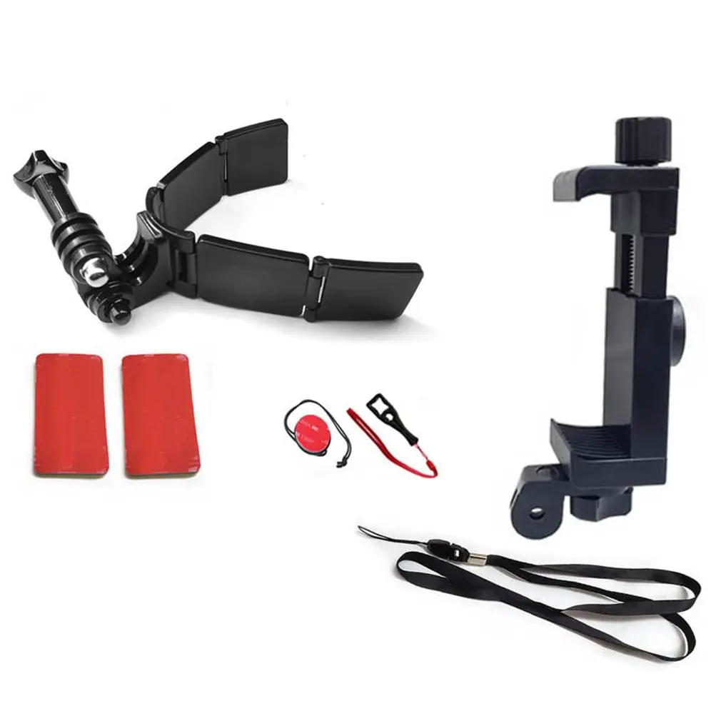 

Кронштейн для шлема на все лицо для планшетов телефона 8 7 5Yi 4K для Insta360, складной ремень для камеры, аксессуары для крепления спереди