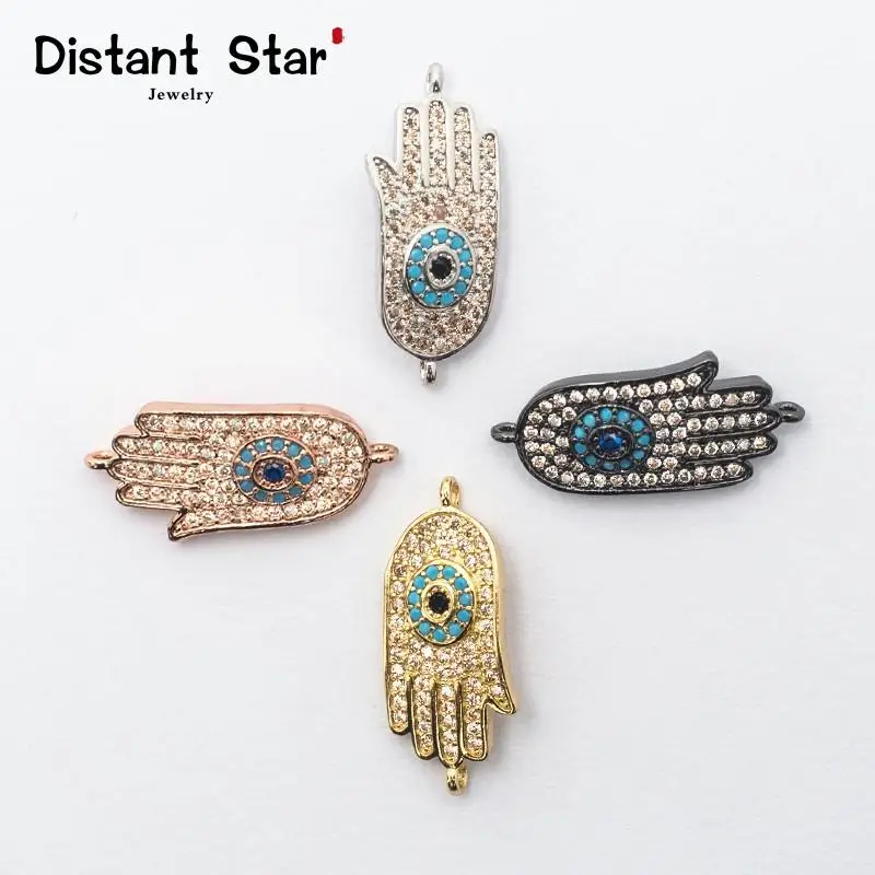 0 97 * 0.44in Пальмовая медь циркон ожерелье браслет серьги соединитель Сделай Сам