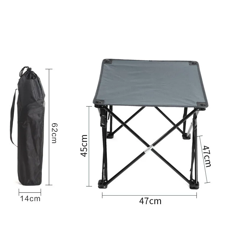 

Ultralight outdoor folding table and chairs camping aluminum picnic table waterproof and durable folding table camping table
