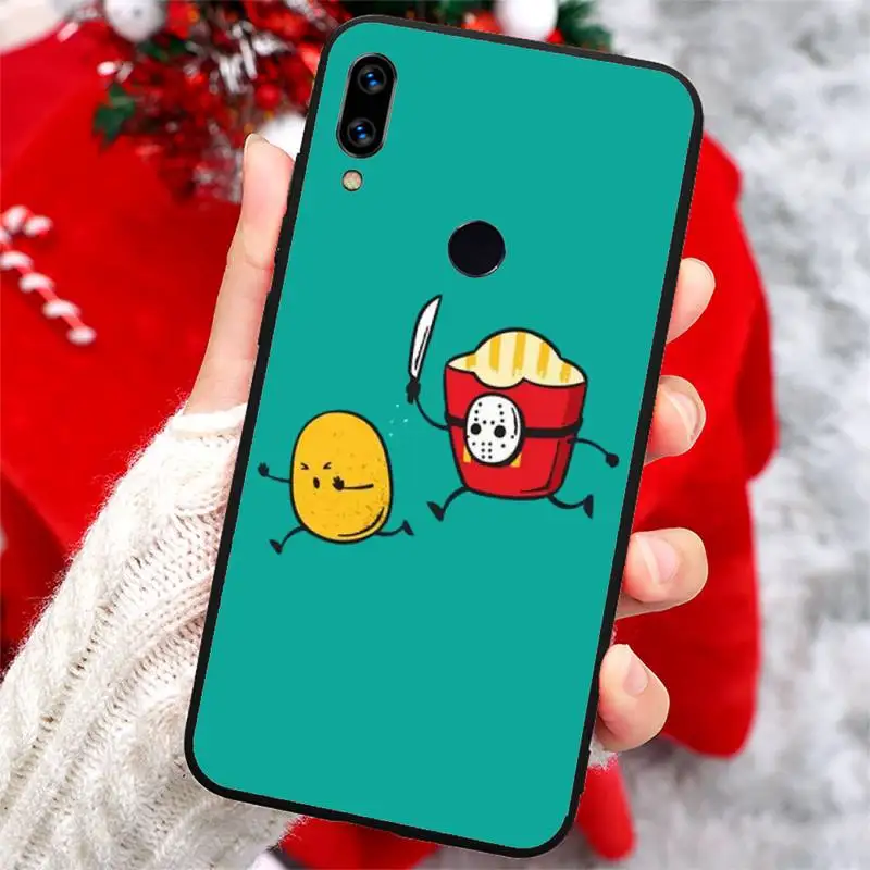 

Japanese Fun cartoon food Sushi Phone Case For Xiaomi Redmi note 7 8 9 t k30 max3 9 s 10 pro lite