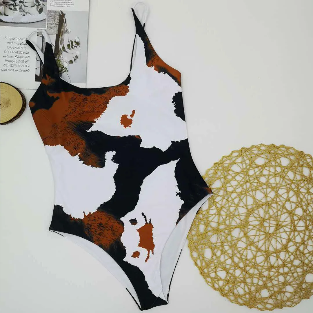 

Imayio plus size swimsuit One piece swimwear for women high cut bathing suit