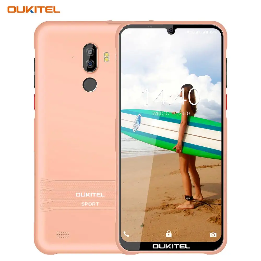 OUKITEL Y1000 Android 9 0 мобильный телефон 6 08 &quot19 5: экран MT6580P 2G RAM 32G ROM 3600mAh отпечаток пальца