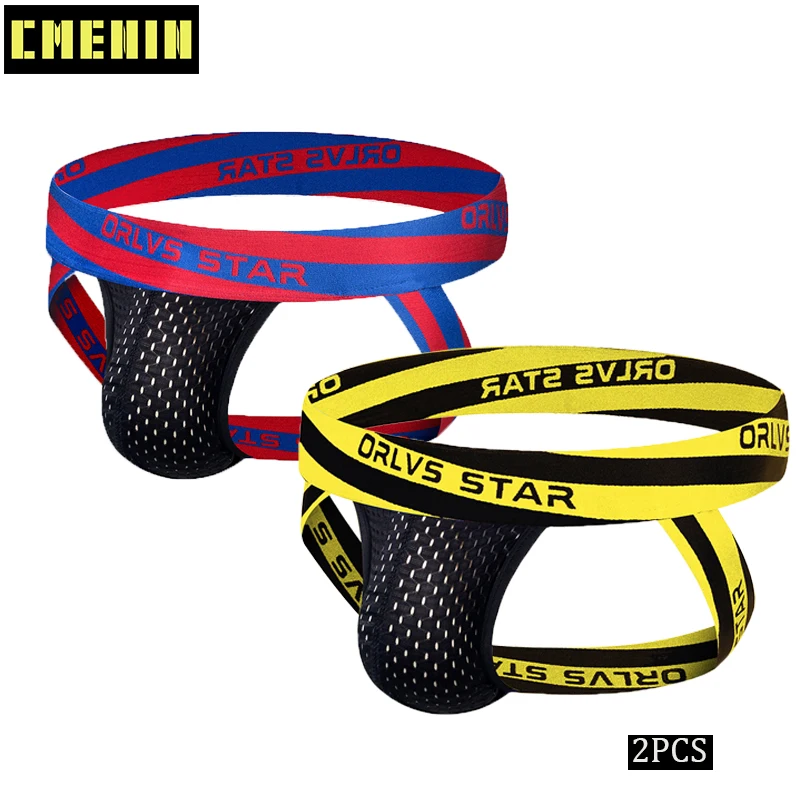 2 шт. Мужской бандаж мужское нижнее белье сексуальные стринги для геев мужские на