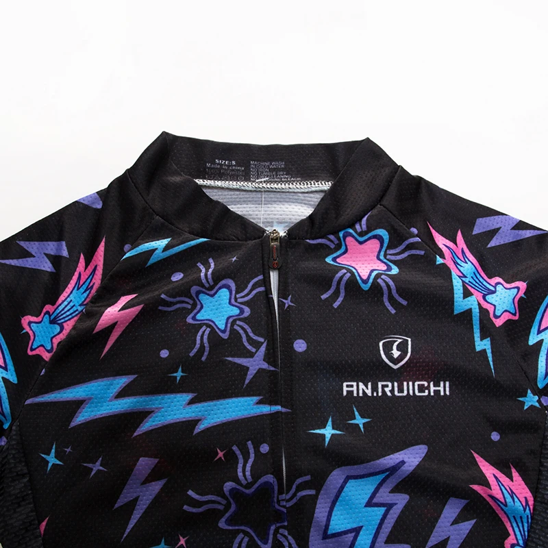 Женские велосипедные наборы с длинным рукавом быстросохнущие 3d-подушки принтом