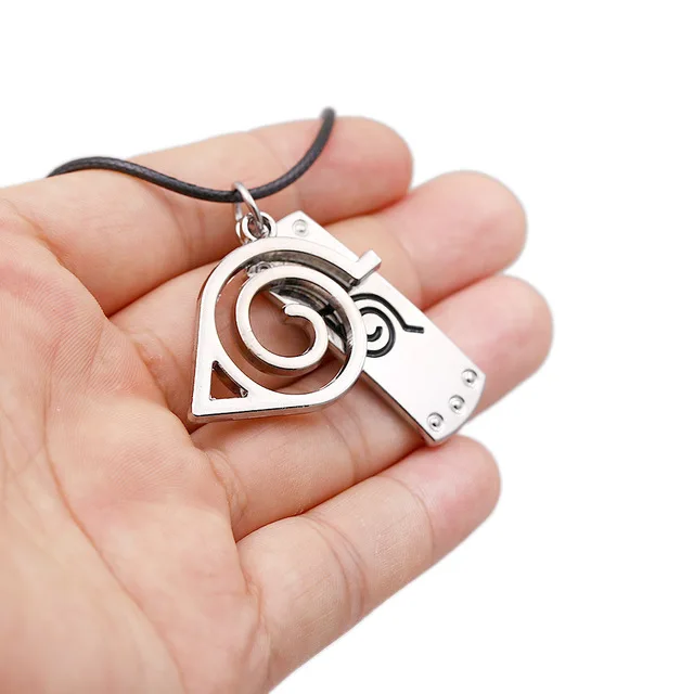 Necklace Lady Classic Anime Peripheral Naruto Leaf Logo Keychain Pendant Men's Gift long necklace boyfriend gift |