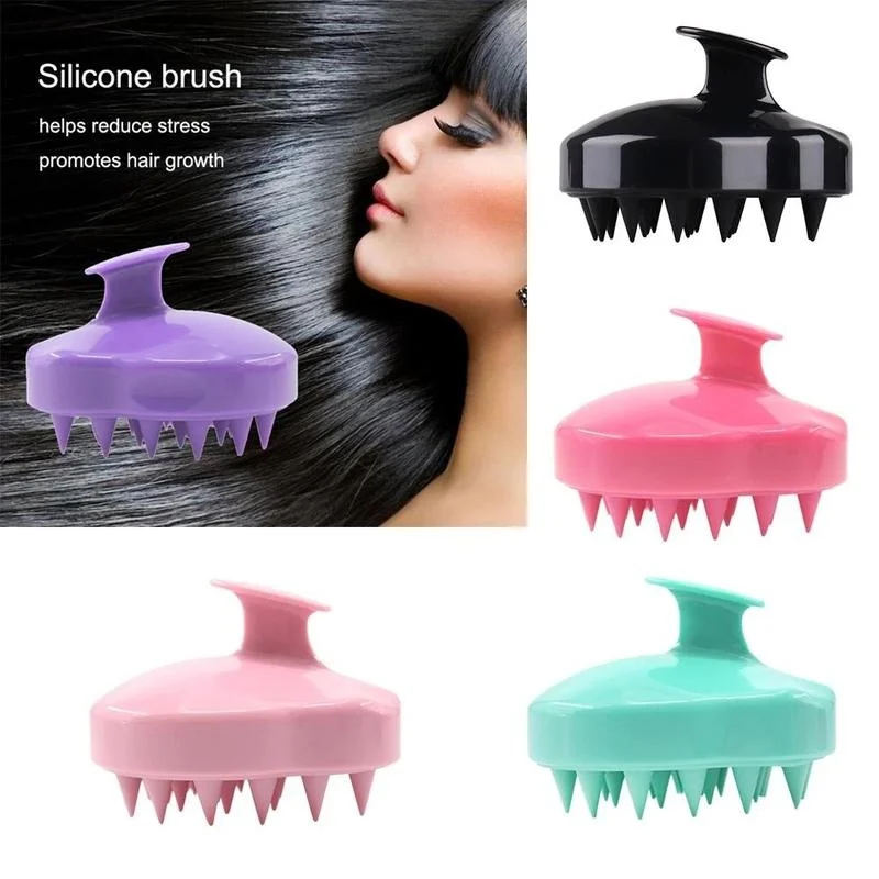 

Handheld Silicone Scalp Shampoo Massage Brush Washing Shower Hair Massager Clean Brush Bath Shower Hair Cleaning Brush Comb