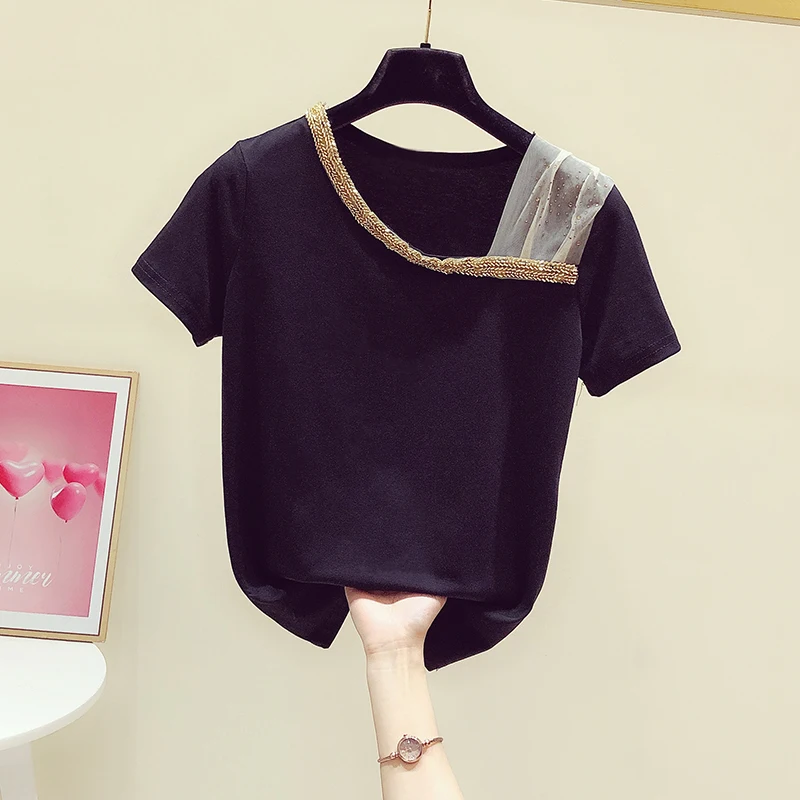 

2021 Fashion Camisole SHORT Sleeveless T-Shirt Comfortable Casual Women WHITE