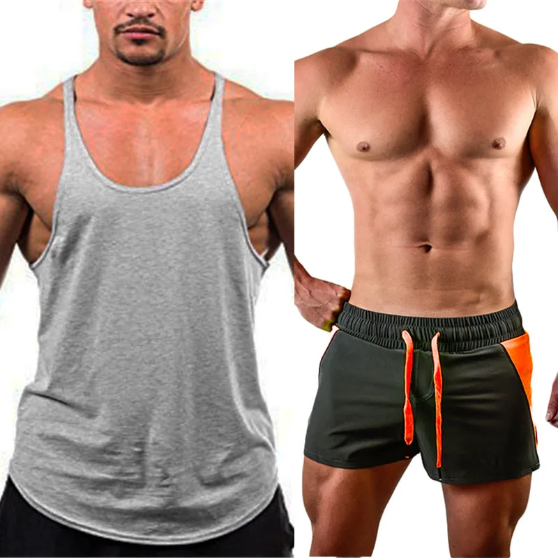 2 шт. мужской спортивный костюм для фитнеса и бодибилдинга | Спорт развлечения