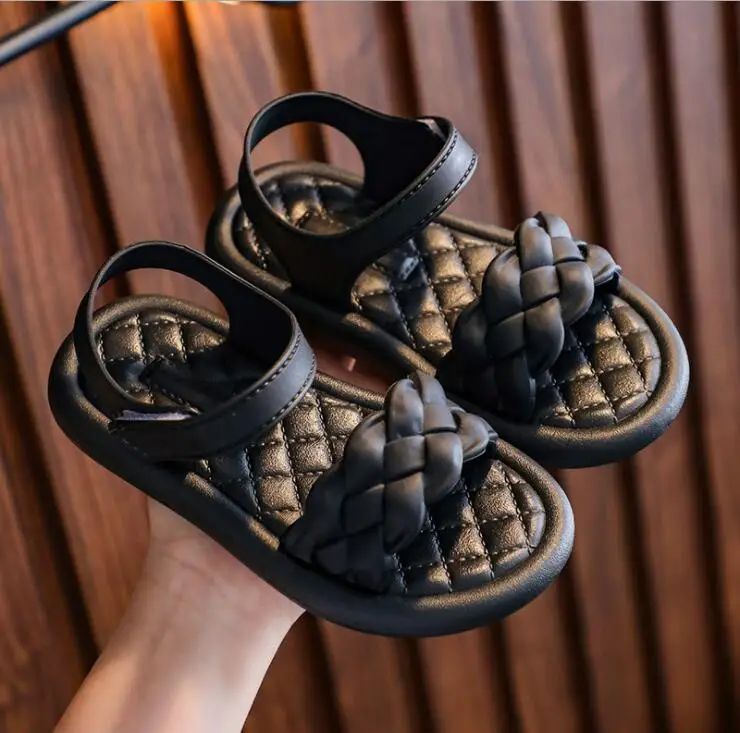 Сандалии для девочек новинка 2022 обувь принцессы школьные сандалии маленьких