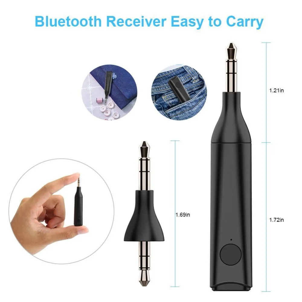3 5 мм разъем Aux Bluetooth 0 аудио приемник Handsfree беспроводной адаптер стерео музыка MP3