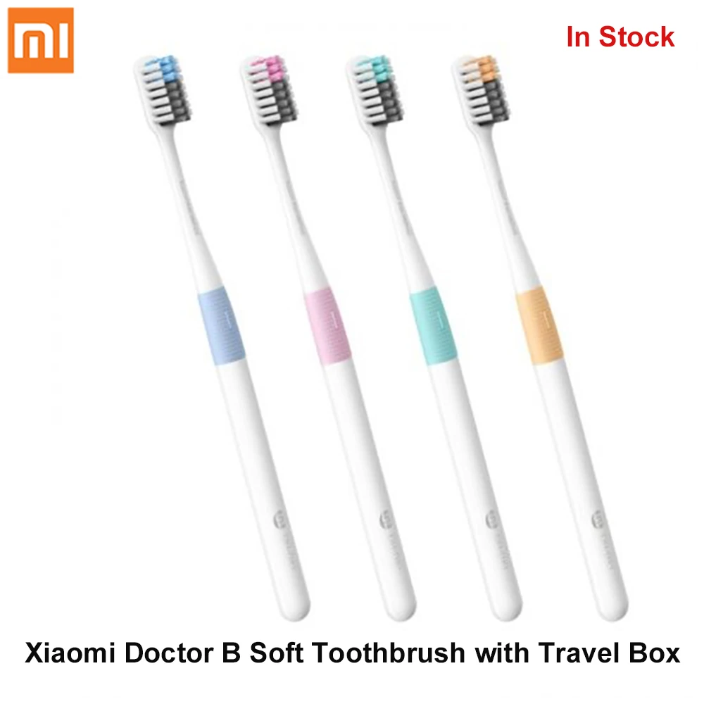 Мягкая зубная щетка Xiaomi Doctor B с коробкой для путешествий Глубокая чистка