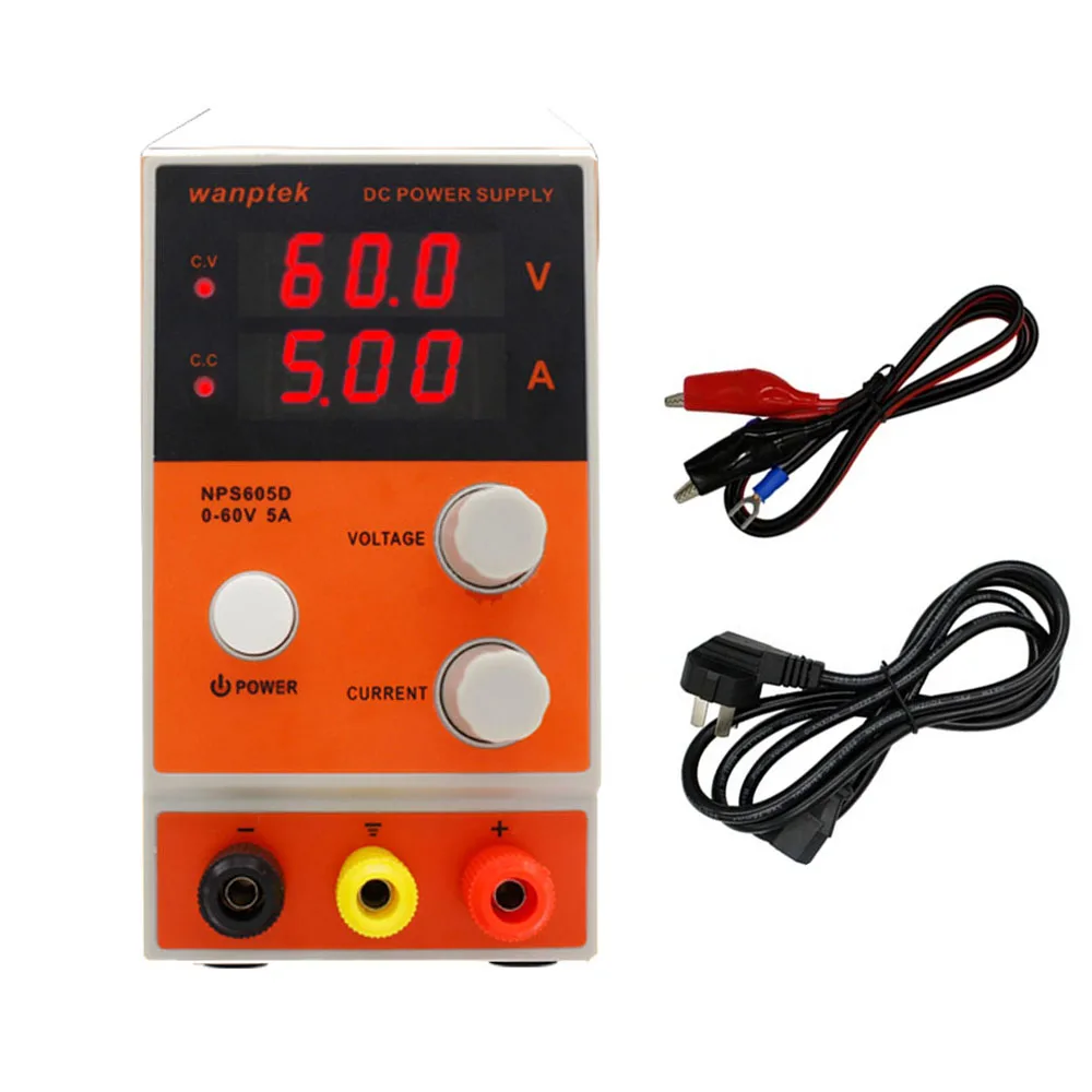 60V 5A Wanptek adjustable dc power supply NPS605D Variable Regulated the power modul Digital switching DC power supply 220V