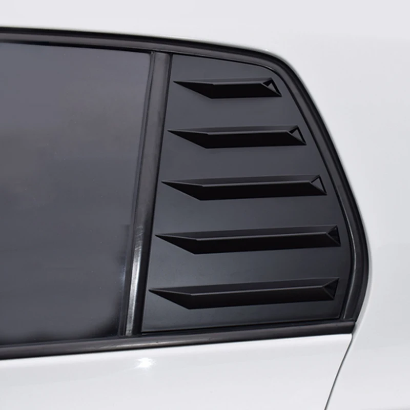 

Pair Side Rear Window Louver Scoop Shutter Windshield Sun Shade Shield Vent Trim Cover Fit for VW Golf MK7 MK7.5 GTI 2014-2019
