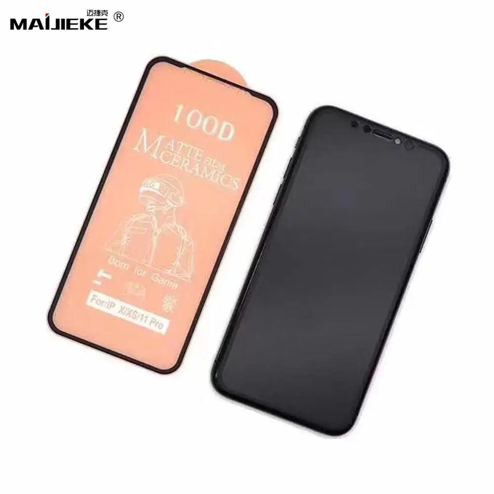 Керамическая пленка 100D для iPhone 11 pro max X XS MAX XR полное покрытие Защита экрана SE 2020 8 7
