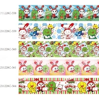 japanese cartoon character printed grosgrain ribbon diy listones crafts 25mm 38mm 50yards for holiday hair bow decoration sewing