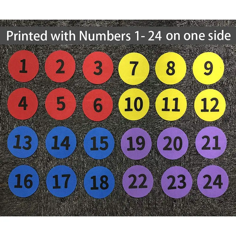 4-дюймовые маркеры для ковров точечные напольные с числами классных классов