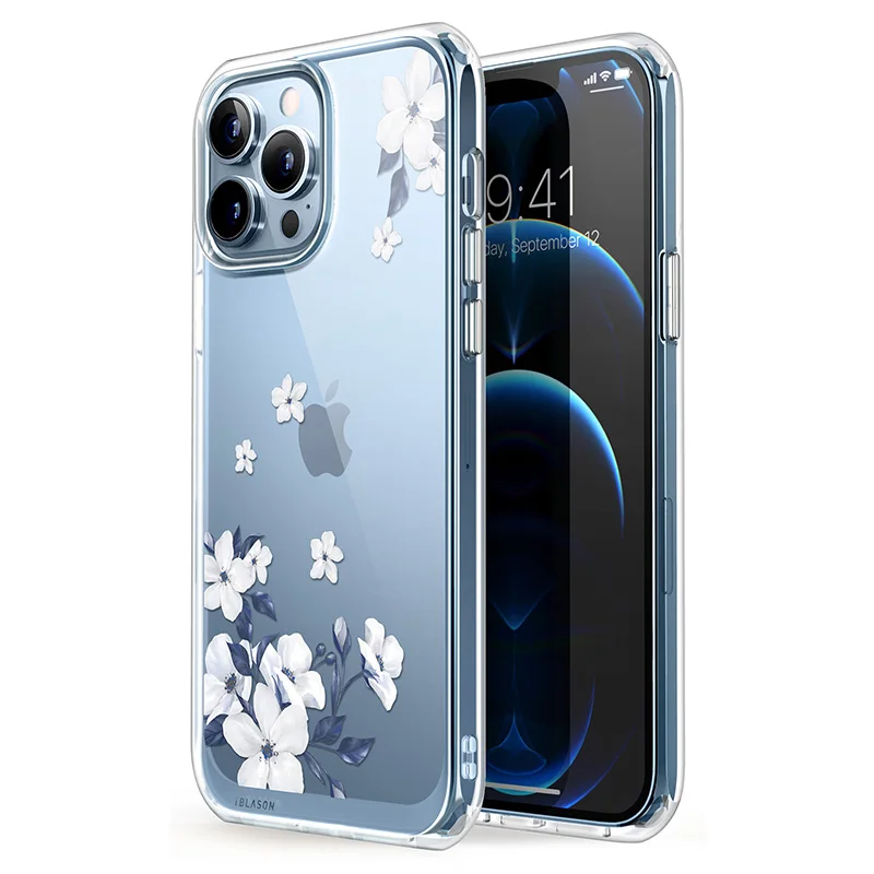 

I-BLASON For iPhone 13 Pro Max Case 6.7 inch (2021 Release) Halo Scratch Resistance Slim Clear Case with TPU Inner Bumper