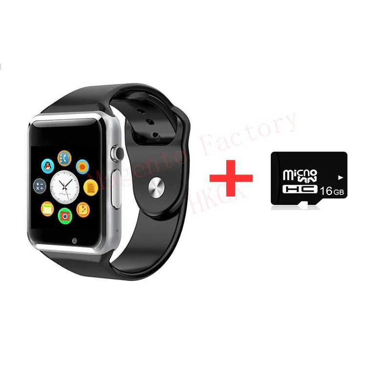 Silve add 16TD Car A1 Смарт-часы Bluetooth наручные спортивные часы SIM TF телефон наручные часы камеры для Apple iPhone Android samsung мужчины Wach - Цвет: Silve add 16TD Car