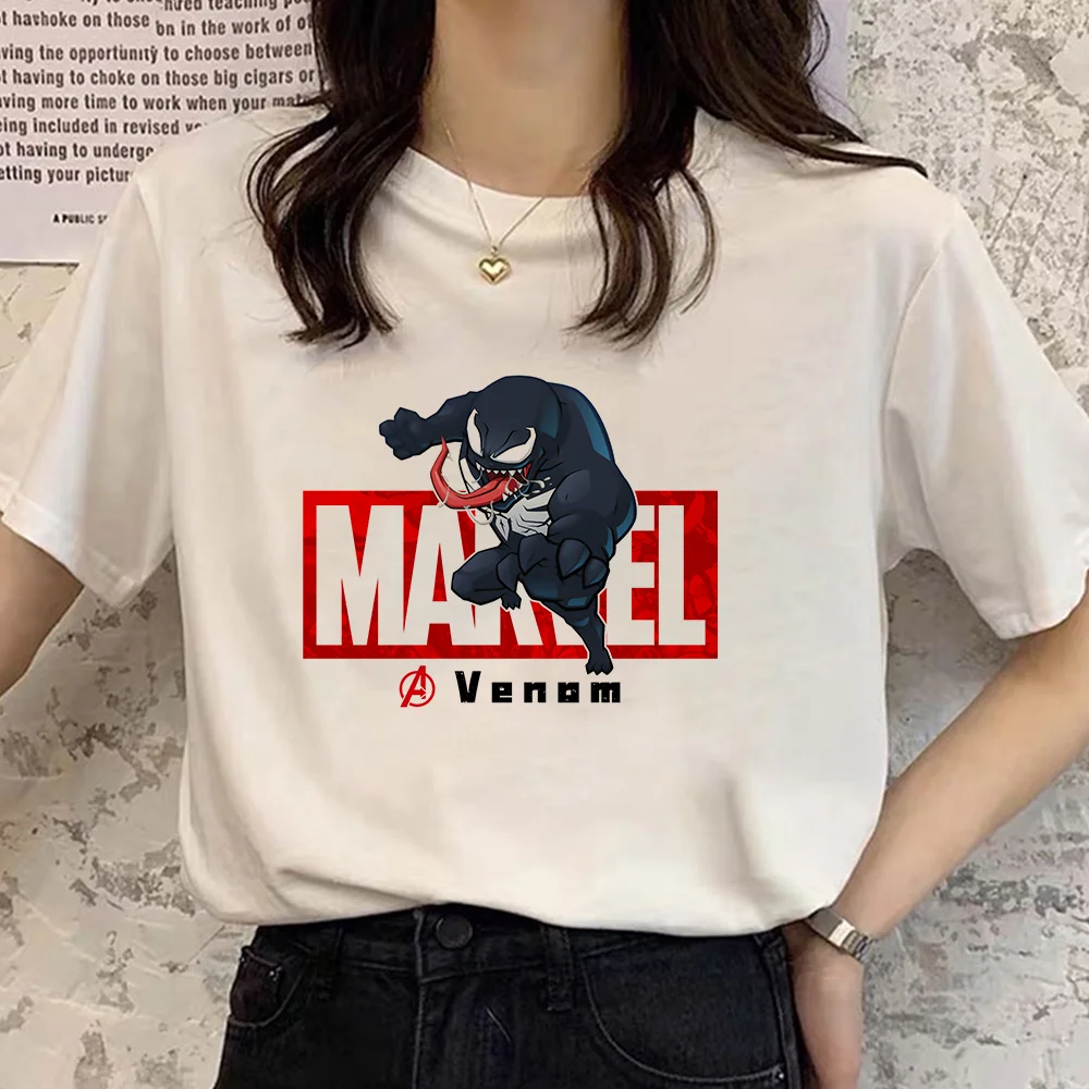 Новые футболки с героями Диснея Marvel летние женские свободные коротким рукавом и