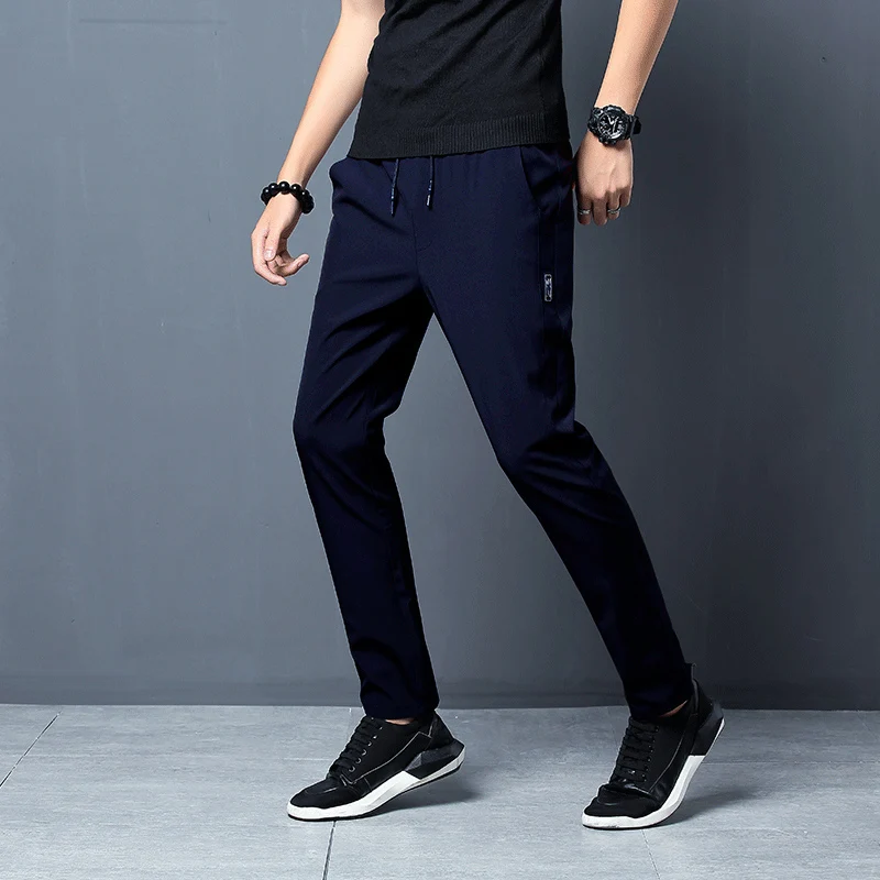 

2021 New Men Pants Joggers Fitness Casual Quick Dry Outdoor Sweatpants Breathable Slim Elasticity Trouser Plus Size Men Pants