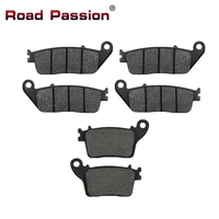 road passion motorcycle parts front and rear brake pads for honda cb600 cb 600f cb600f hornet cb 600 f non abs models 2007 2010