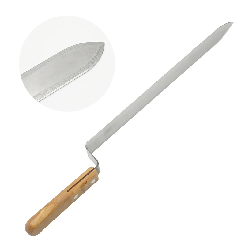 Ультратонкий скребок из нержавеющей стали с деревянной ручкой для пчеловодства |