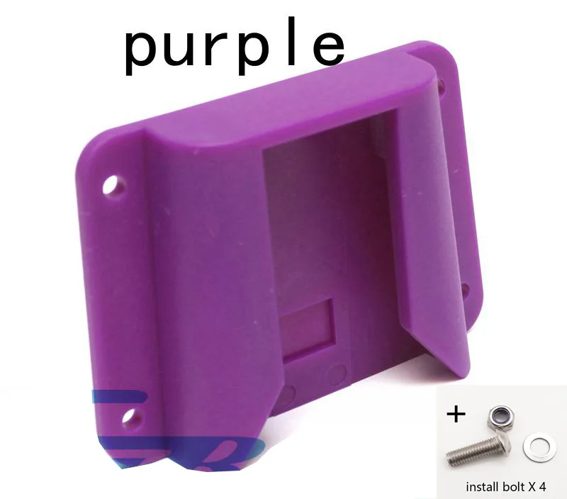 purple Для велосипеда из АБС-пластика передний блок несущей сумки адаптер для велосипеда Brompton складывающаяся велосипедная сумка грузовой стеллаж передний блок несущей 7 цветов - Цвет: purple
