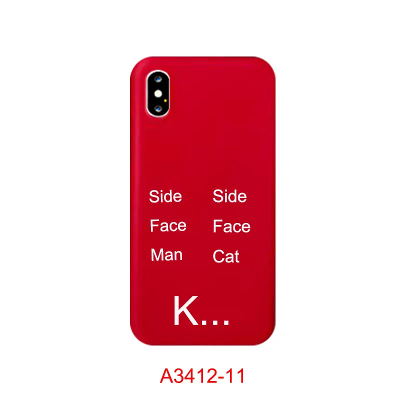 Style 9 Модный чехол для телефона JAMULAR с буквенным принтом для iPhone X 11 Pro XS MAX X XR 7 6 6s 8 Plus, Матовая Мягкая задняя крышка из ТПУ с изображением кота, чехол - Цвет: Style 9