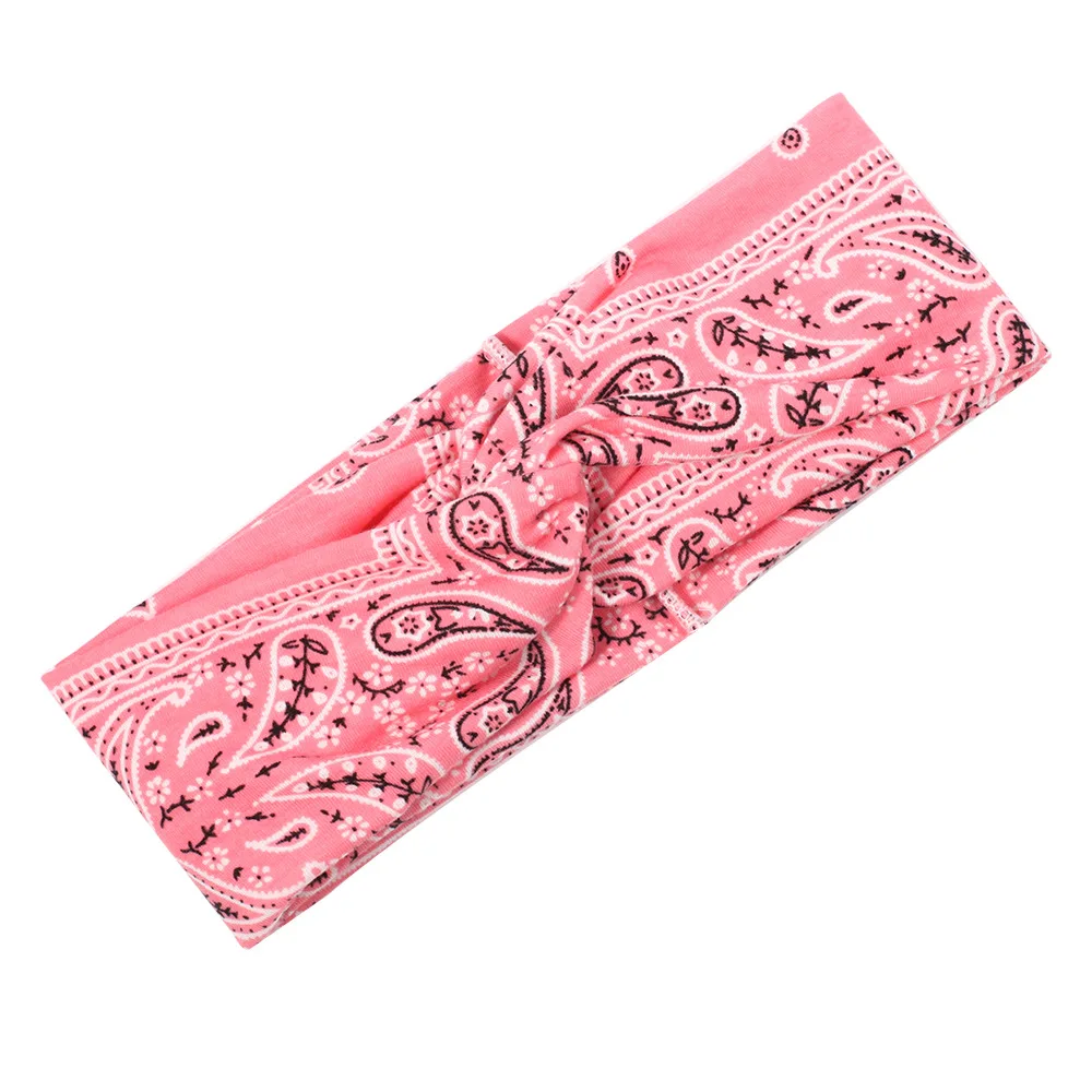 

Print Makeup Wash Sport Cross Hairbands Hair Band Headband Women Girls Turban Wrap Accessories