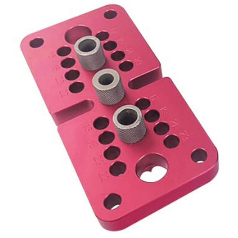 

Self Centering Doweling Jig Pocket Hole Jig Vertical Drill Guide Locator Woodworking Tools DIY Hole Puncher