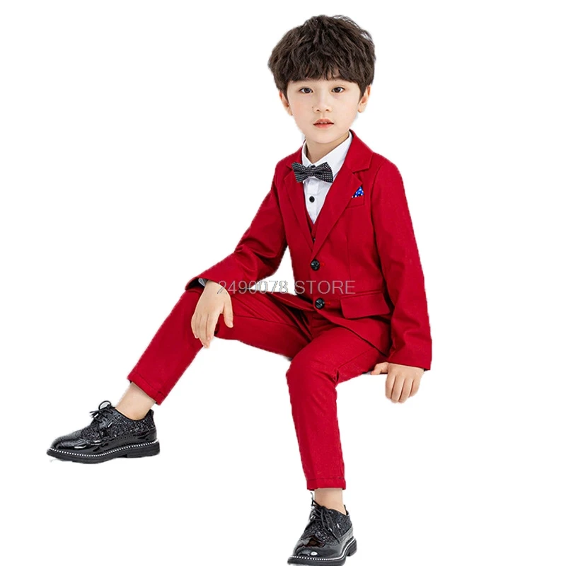 Детское платье смокинг с цветочным рисунком для мальчиков|Блейзеры| |