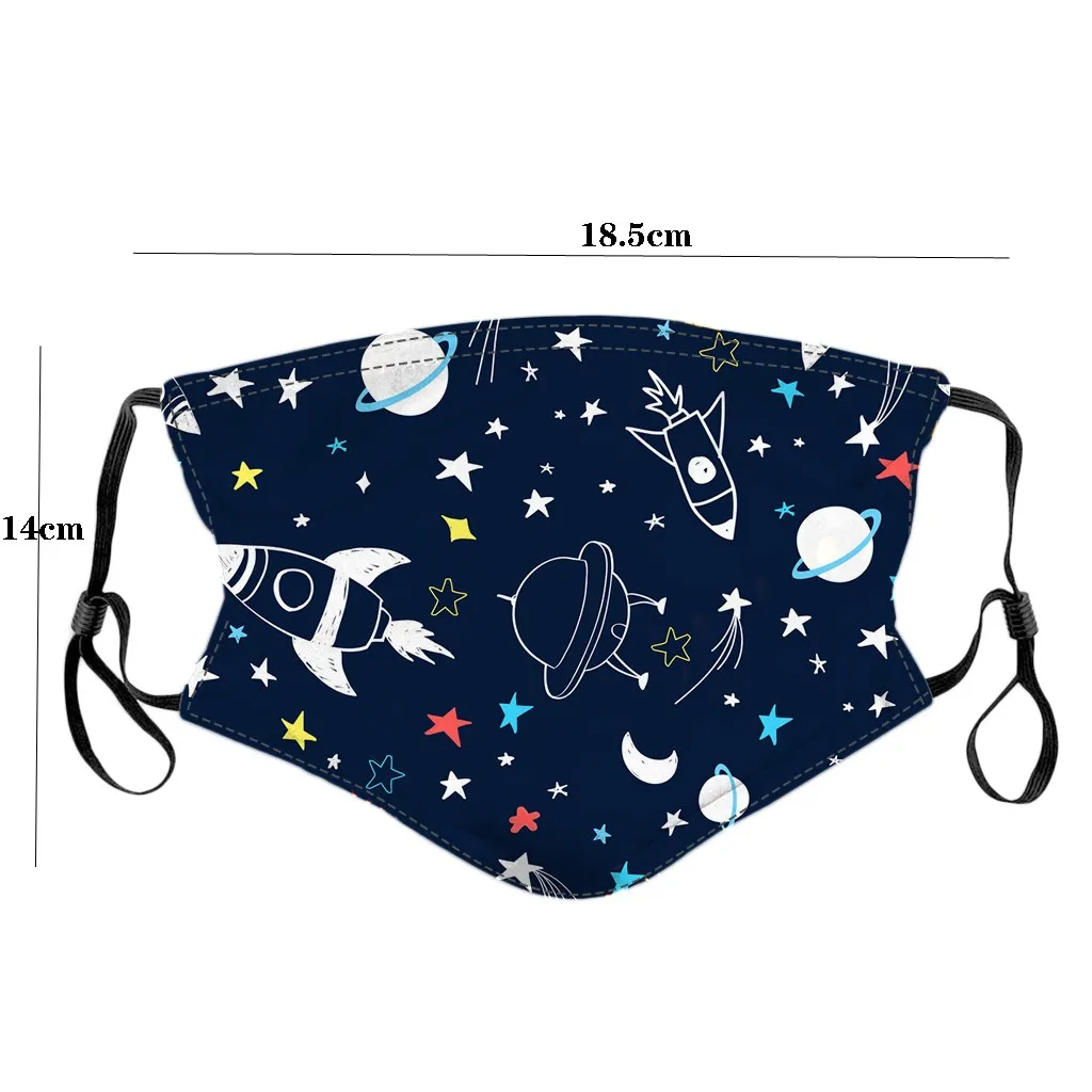 1pc Good Quality Face Masks For Kid Children Fashion Cartoon Printed Facemask Reusable Washable Outdoor Breathable Mask | Красота и