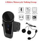 Bluetooth-гарнитура MAXTO M2 мотоциклетная водонепроницаемая для 6 водителей