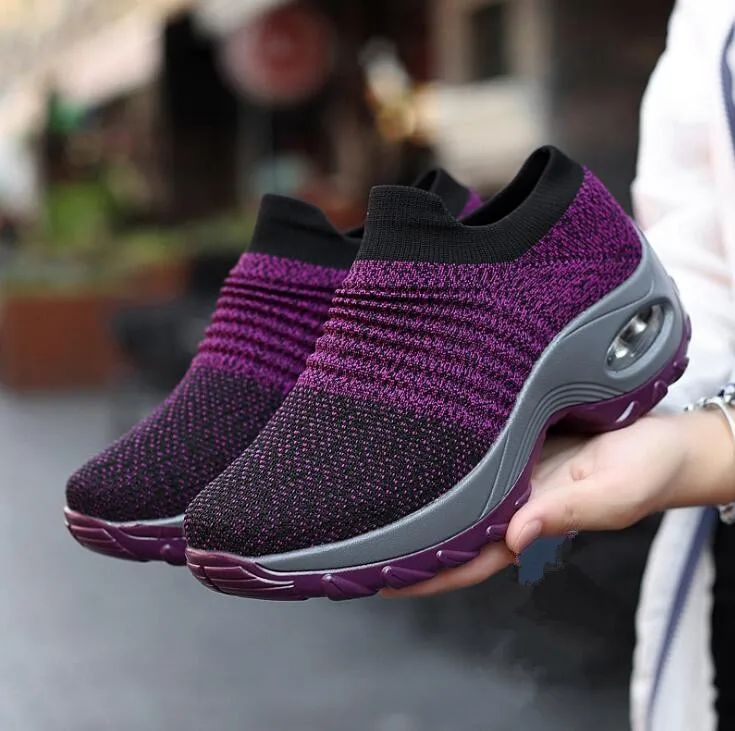 

Модные женские кроссовки для бега, дышащая повседневная обувь, уличная Легкая спортивная обувь, повседневные Прогулочные кроссовки, женска...