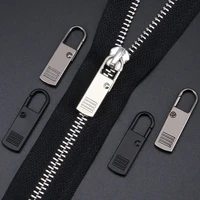 5pcs removable zipper pull for clothing zip fixer travel bag shoes suitcase backpack zipper head slider diy sewing kits metal zi