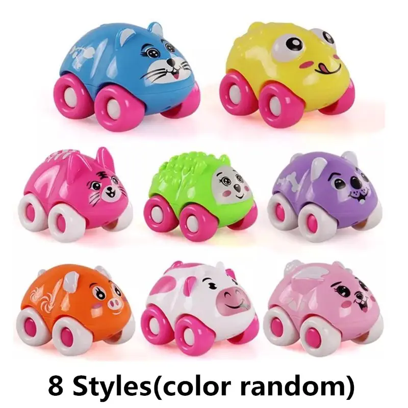 

8PCS Push Sliding Car Magnetic Connection Toys Cute Cartoon Animal