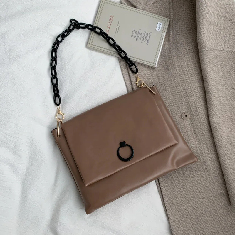 

Women's bag 2020 new niche original design dark port style simple women's handbag shoulder female bag messenger bag