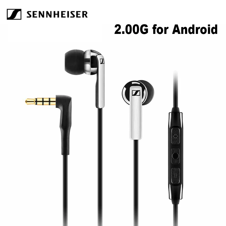 

Стереонаушники Sennheiser CX 2,00G проводные с микрофоном, 3,5 мм