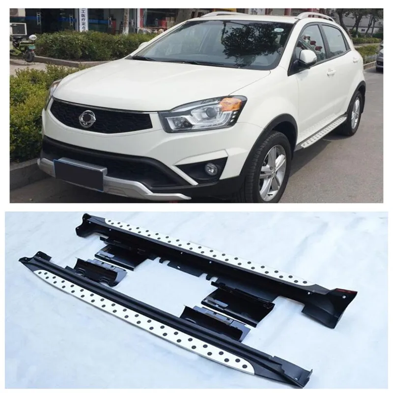 

Fits For Ssangyong Korando 2015.2016.2017.2018 High quality Aluminum alloy Running Boards Side Step Bar Pedals